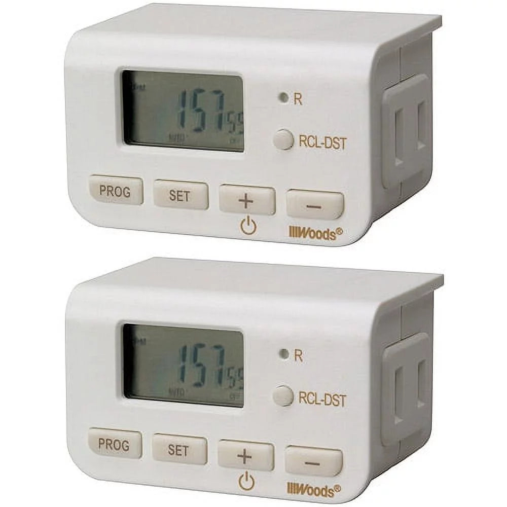 2 Pack Digital Plug-In Timer J2393