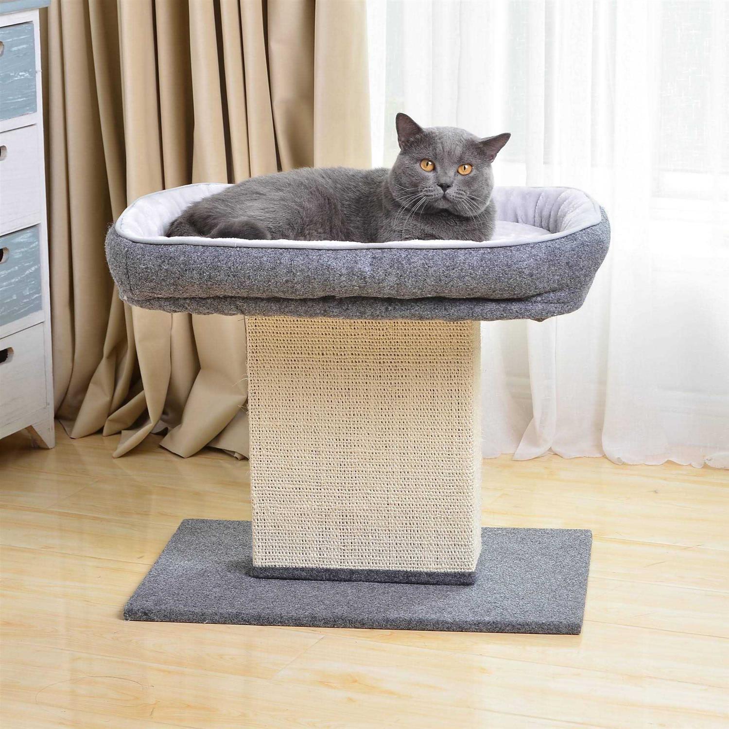 Cat Bed with Sisal Scratching Post O129471