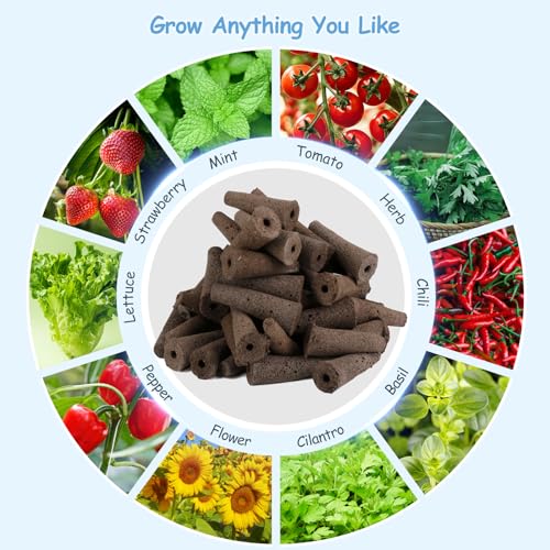 121pcs Seed Pod Kit with 30 Grow Sponges, 30 Grow Baskets, 30 Grow Domes, 1 Tweezers C816