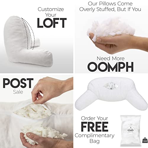 Black Standard+ Original Reading Pillow with Arms, Shredded Memory Foam G42278