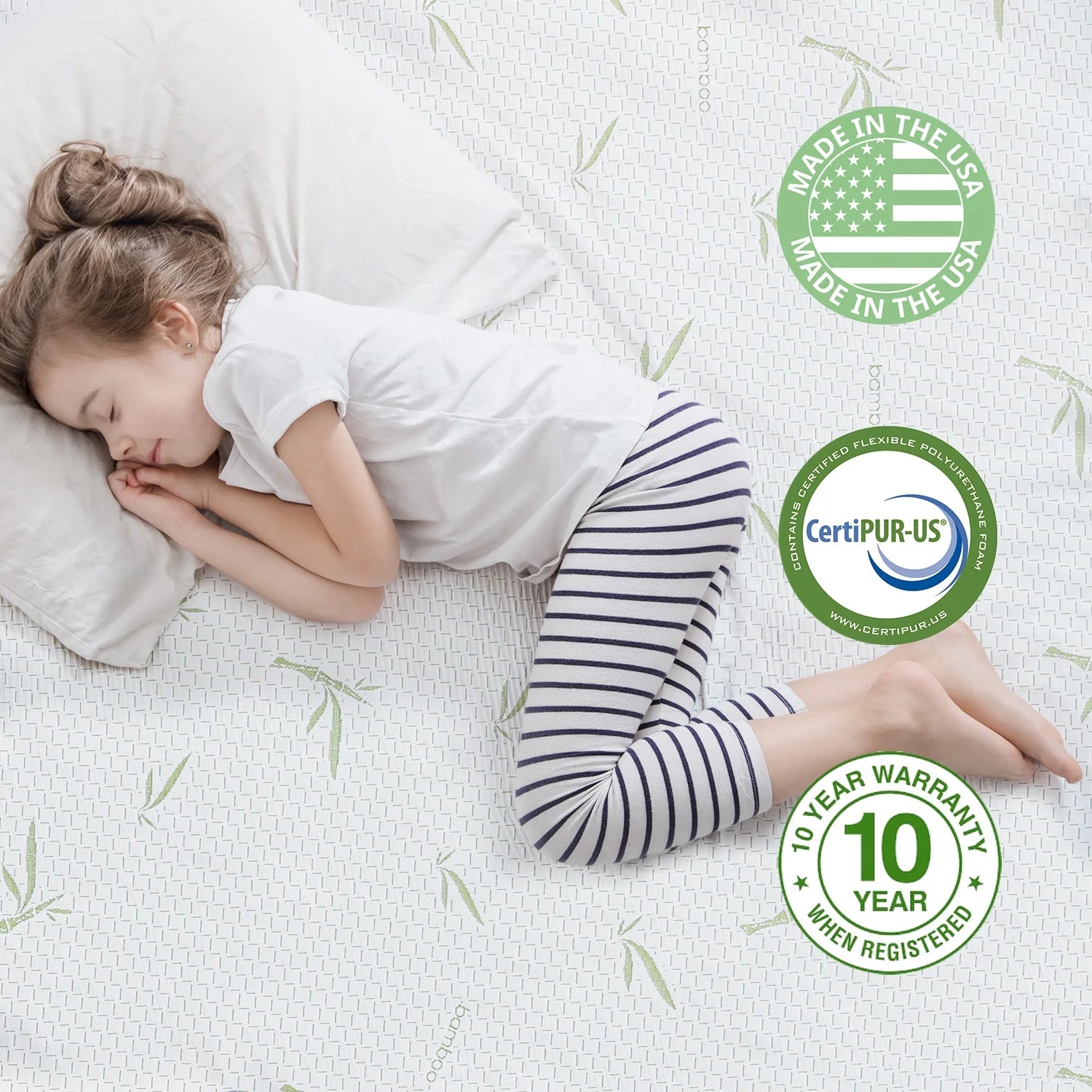 6 inch Memory Foam Mattress with Bamboo Cover H66108