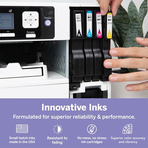 Sublimation Printer Bundle with 31mL Inks & Paper C8737