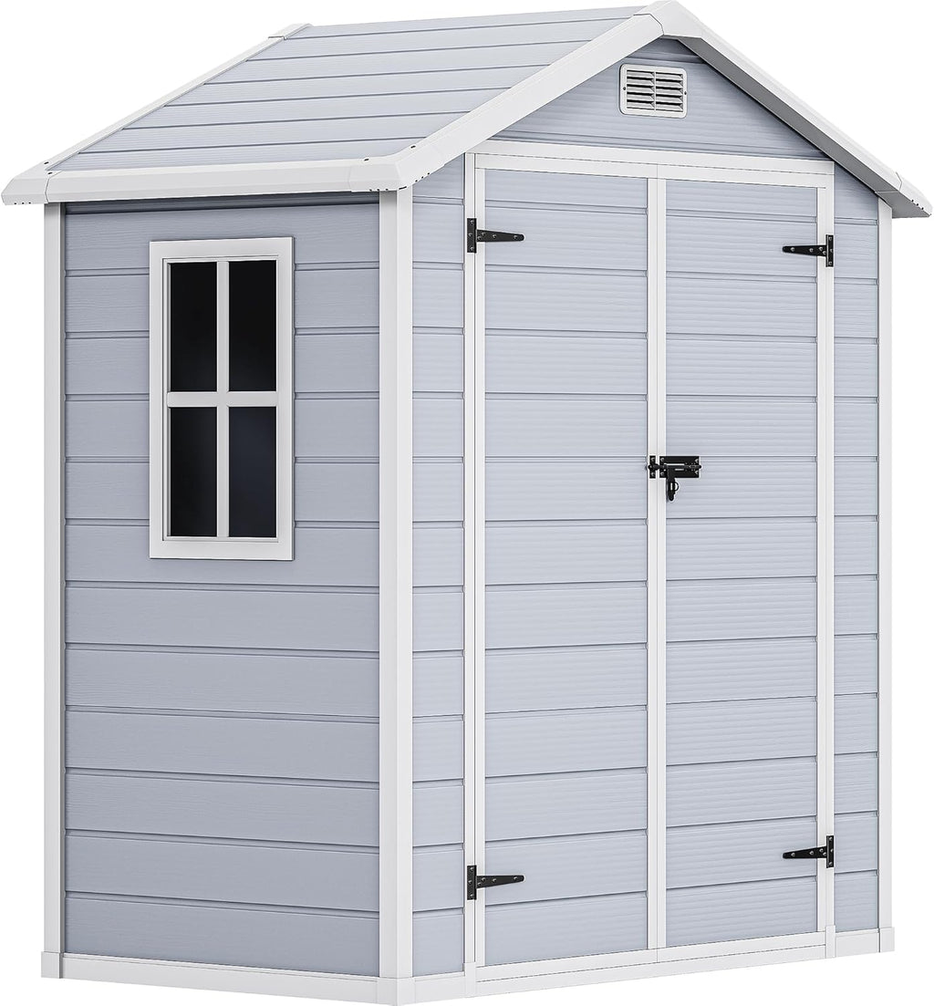 6.2x3.4 FT Resin Storage Shed with Lockable Door C6081
