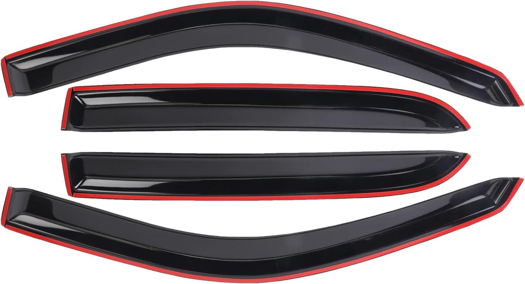 4PCS Dark Smoke Window Deflectors C7815