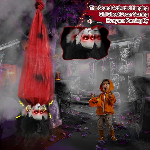 2.6 Ft Zombie Animatronics with Glowing Eye S2940