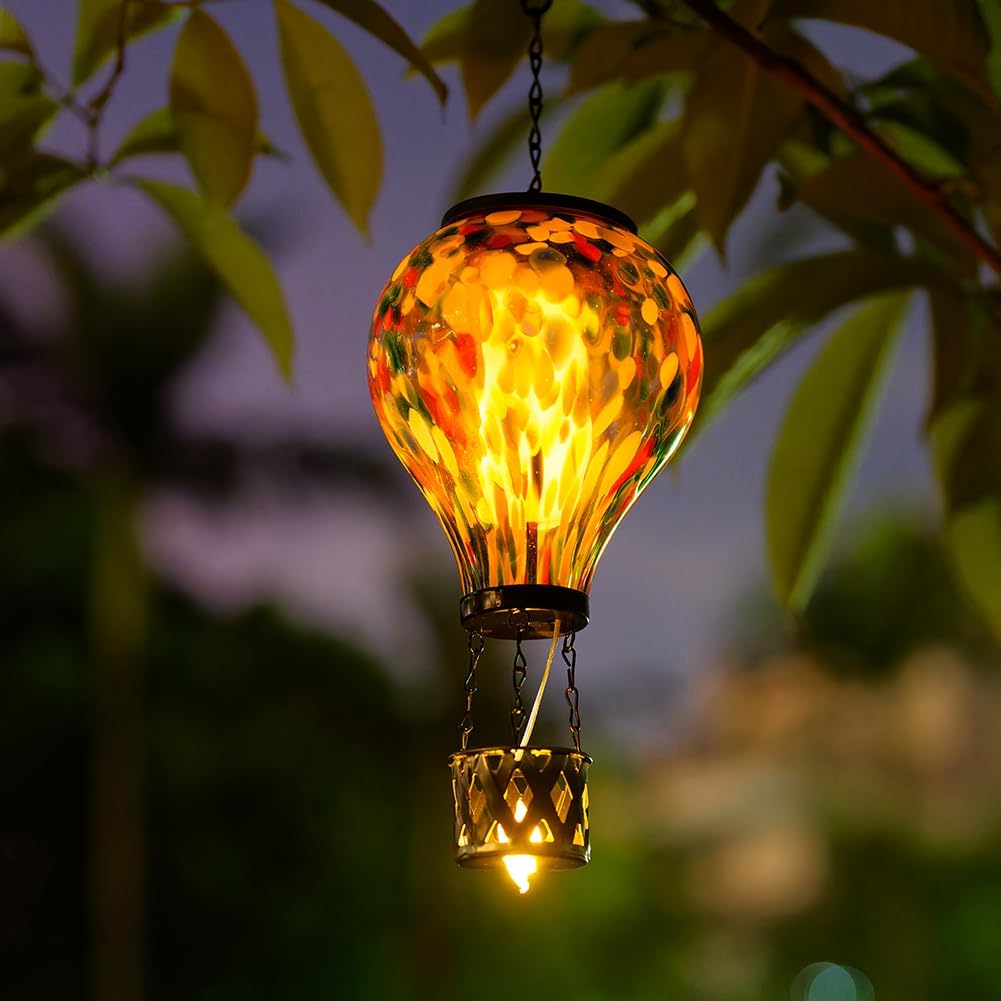 Metal & Glass Solar Lantern with Candle Holder U767354