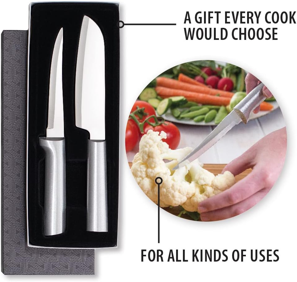 Two Piece Stainless Steel Knife Set, 8 Inches F83548