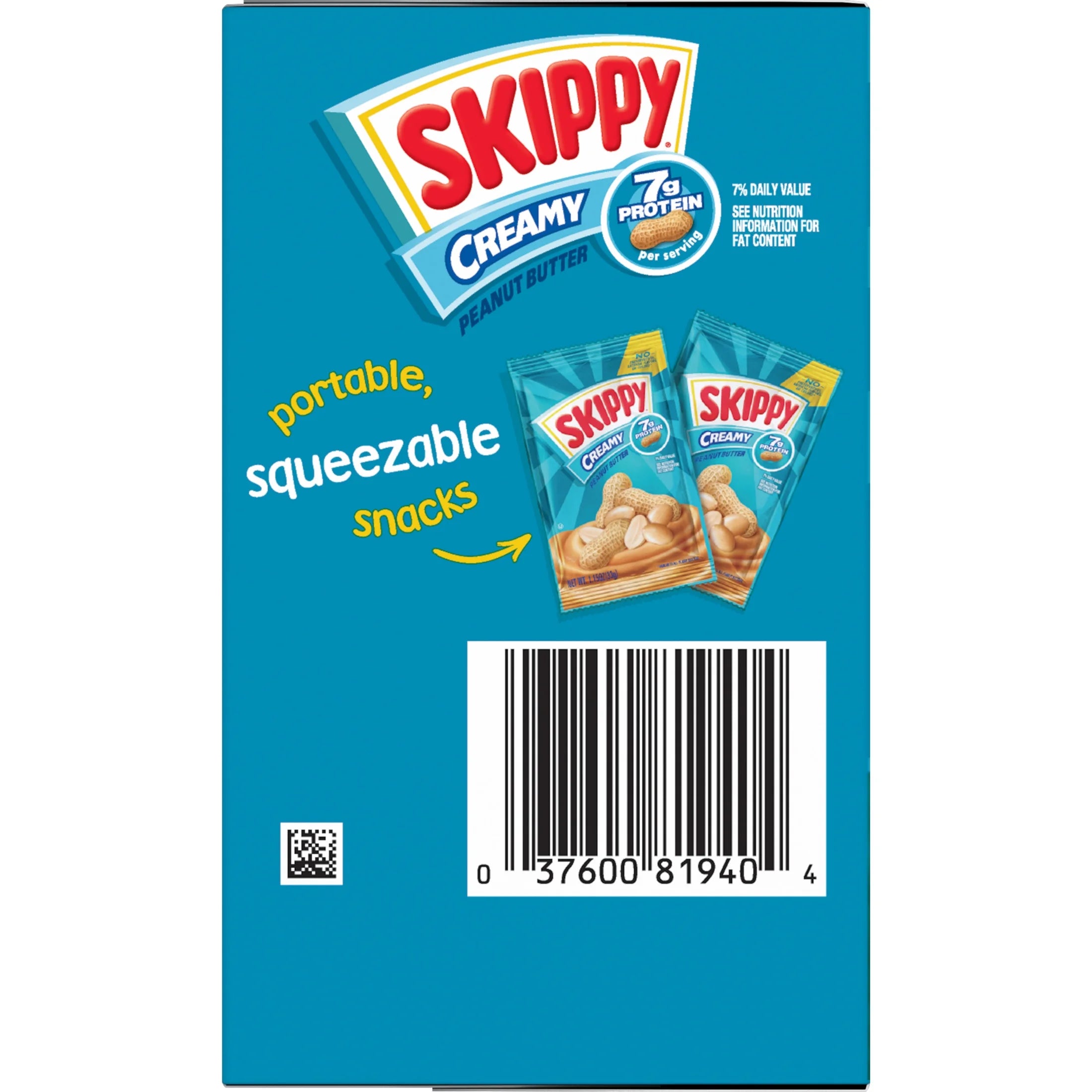 1.15 oz Creamy Peanut Butter Squeeze Packs (64 Pouches) L12597