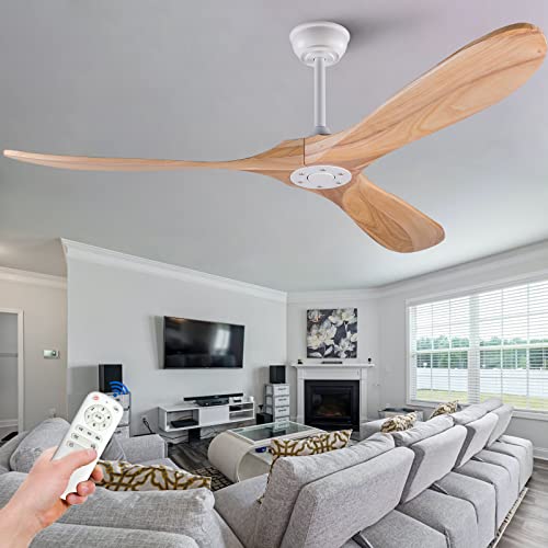 60 inch Solid Wood Ceiling Fan with Remote Control C3772