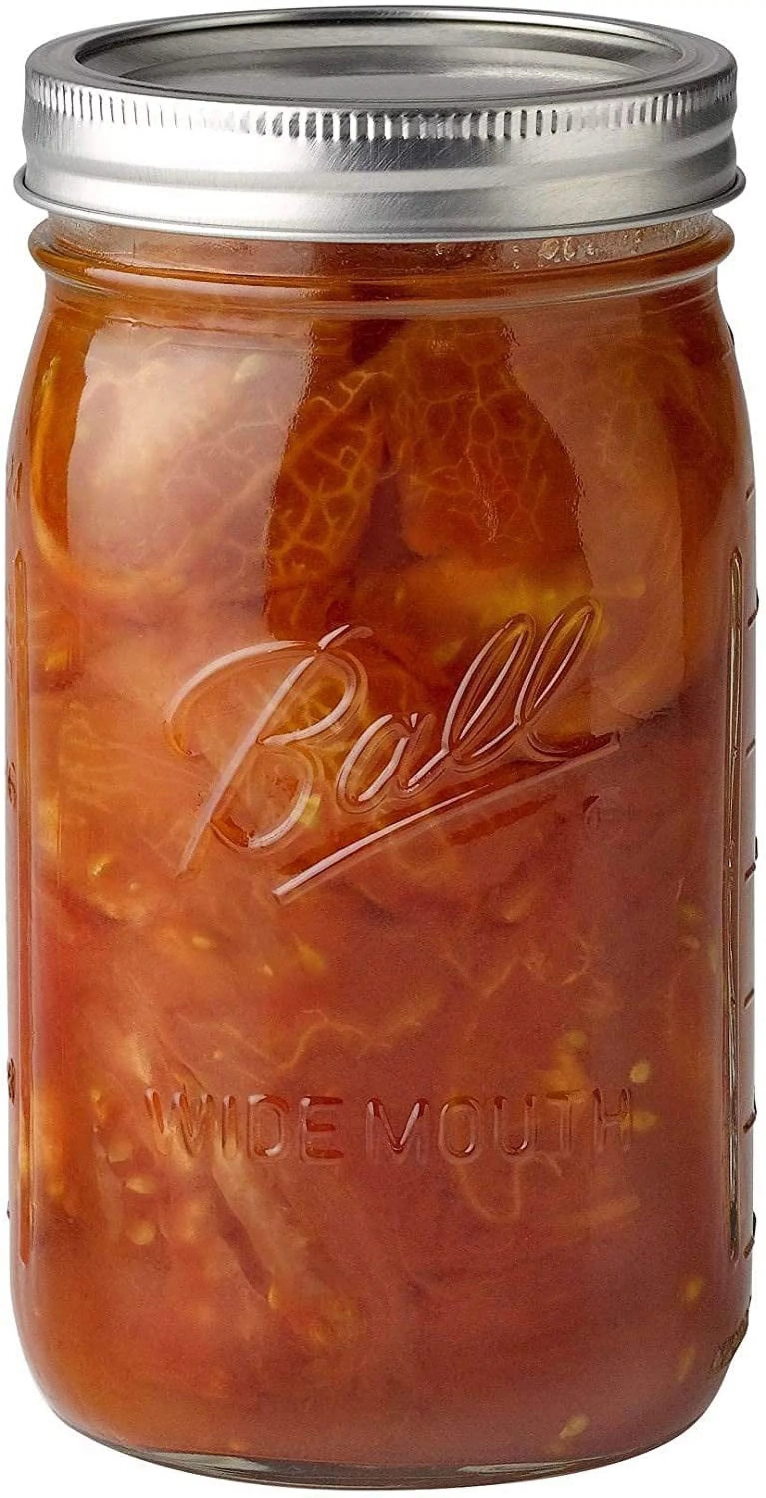 Wide Mouth Quart (32 oz) Jars with Lids and Bands (3 Pack of 12) M797934