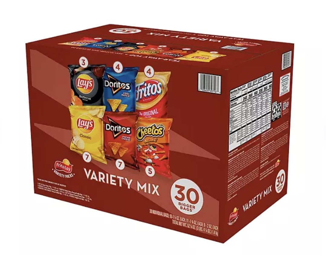 30 ct. Variety Pack Chips and Snacks U412