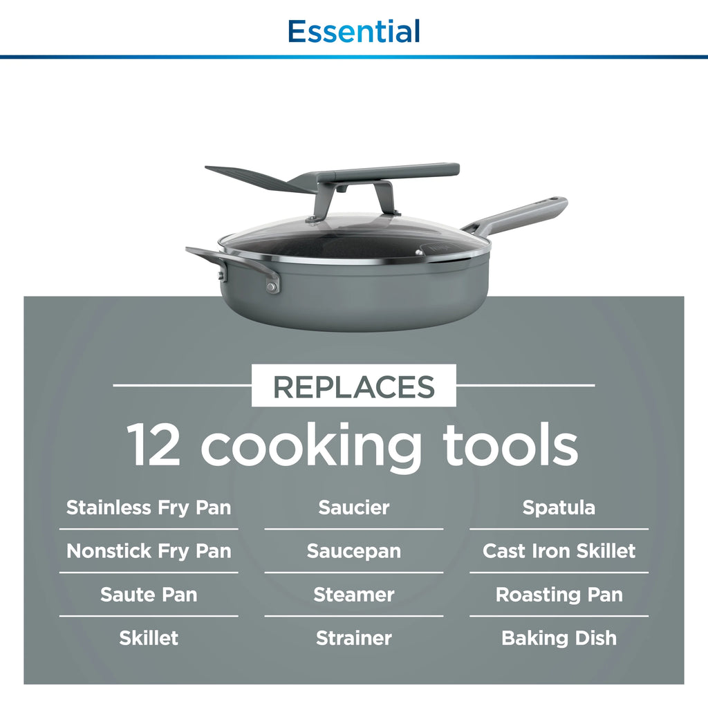 Sea Salt Grey Non Stick Pan N74896