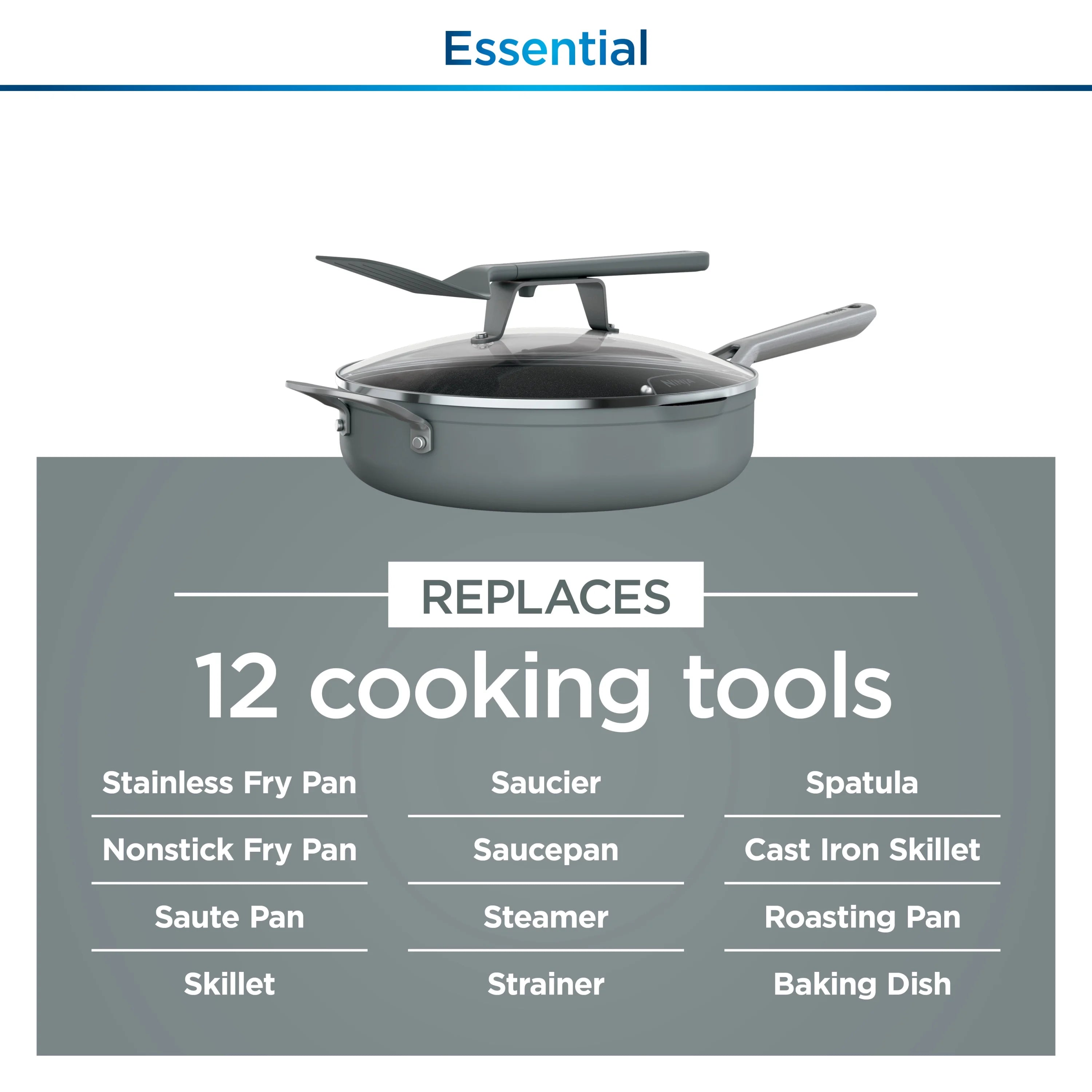 Sea Salt Grey Non Stick Pan N74896