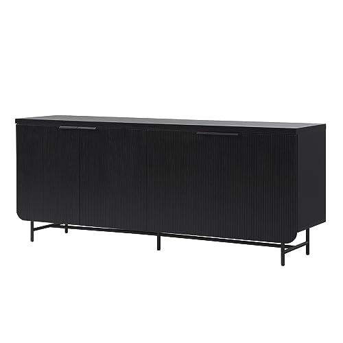 Coastal Oak 4-Door Sideboard Buffet Console I229