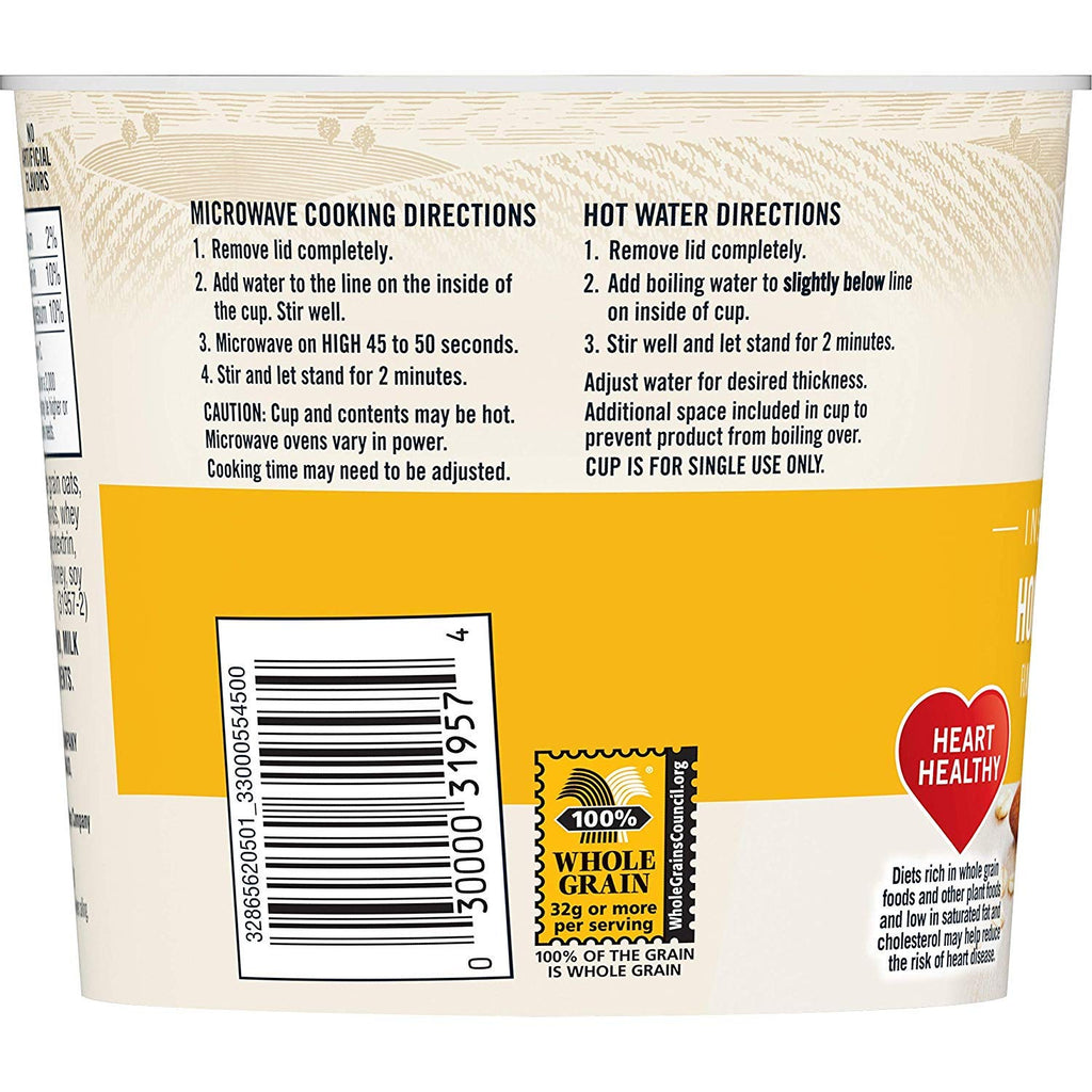 Maple & Brown Sugar and Honey & Almond Instant Oatmeal Express Cups, 12 Count K13545