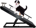 Adjustable Pet Ramp with Non Slip Traction Mat, Safety Side Rails, Black, Pack of 2 R555457