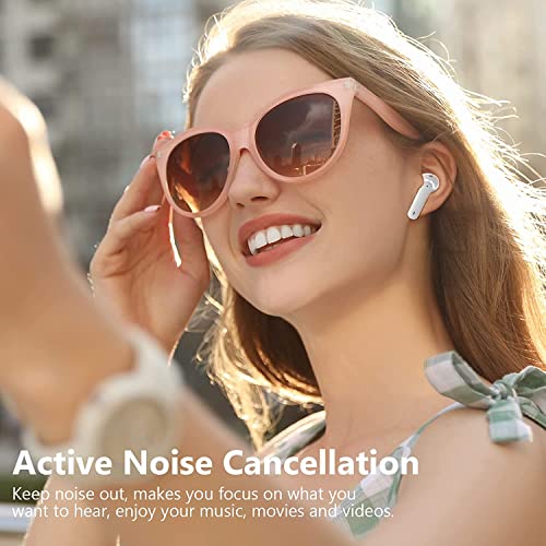 Rose Gold Wireless Earbuds with Charging Case H640