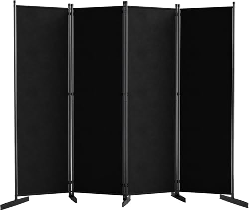 Black 4 Panel Room Divider X382920