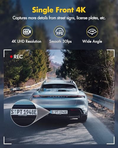 4K Dash Cam with 64GB SD Card G241