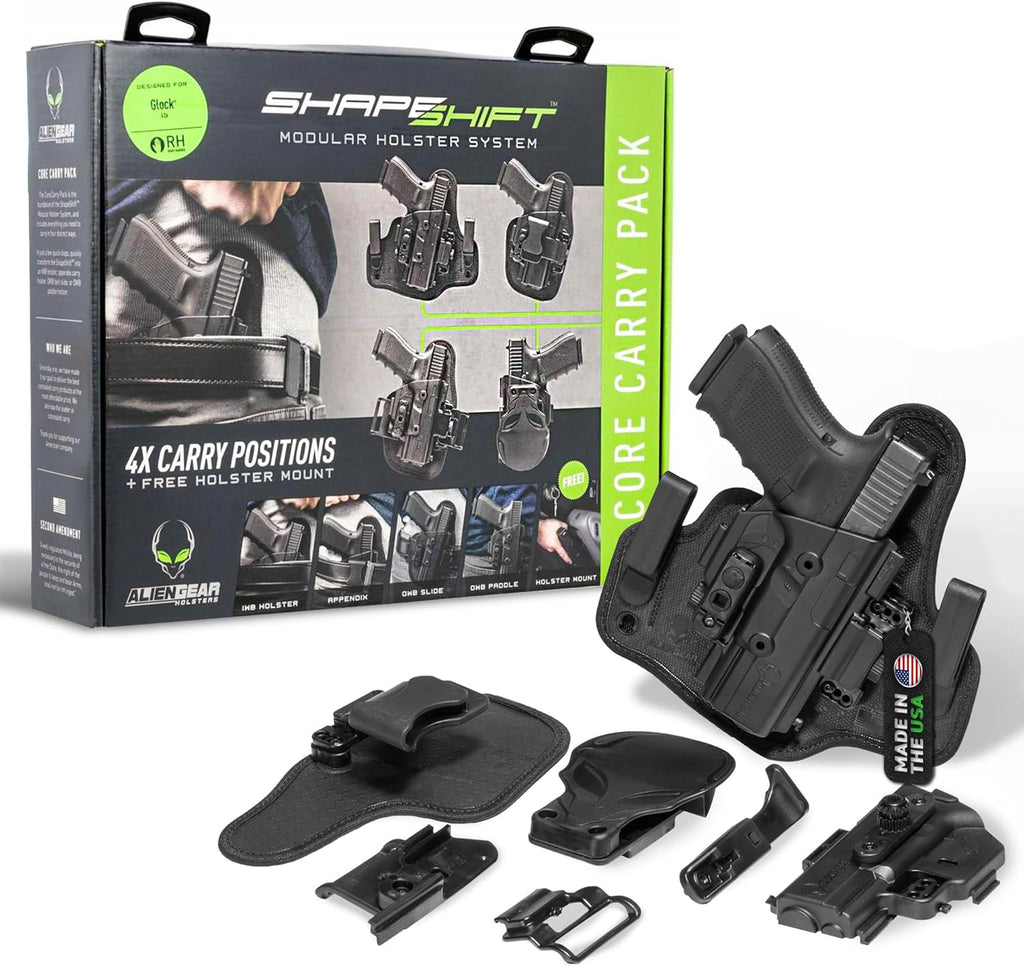 4 in 1 Holster - IWB, Appendix, OWB Paddle, OWB Belt Slide - Right Hand Draw W5969