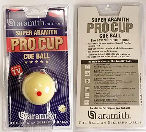 2-1/4" Regulation Size Billiard Ball with 6 Red Dots I515