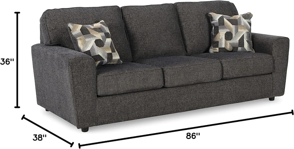 Gray Fabric & Wood Sofa G575