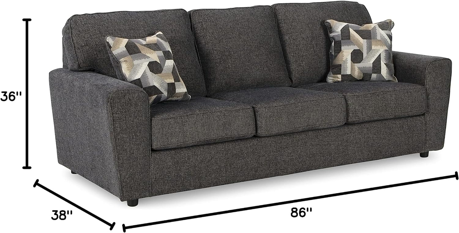 Gray Fabric & Wood Sofa G575