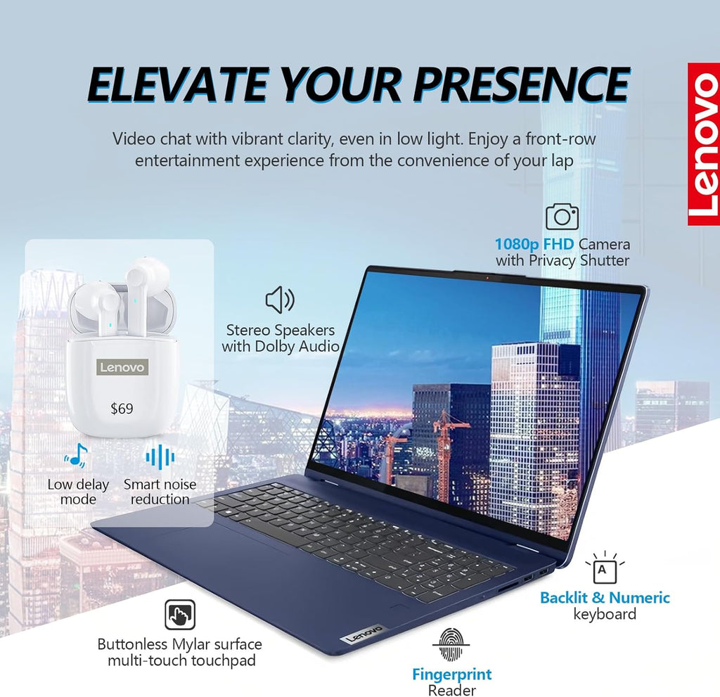 14 Inch FHD Touchscreen 2 in 1 Laptop, Intel Core i5, 16GB RAM 512GB SSD, Windows 11, Backlit Keyboard P28841
