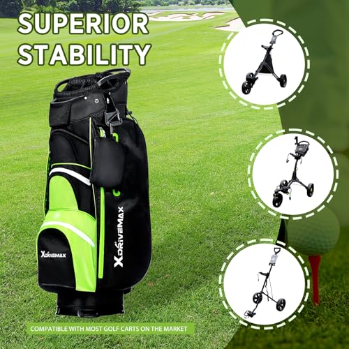 15 Way Lightweight Golf Stand Bag with Rain Cover Q77115