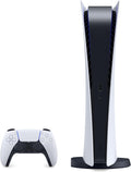 White PlayStation 5 Digital Edition Gaming Console with Wireless Controller Q7392