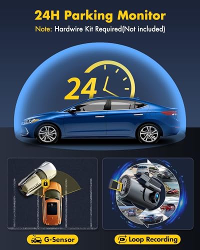 4K Dash Cam with 64GB SD Card G241