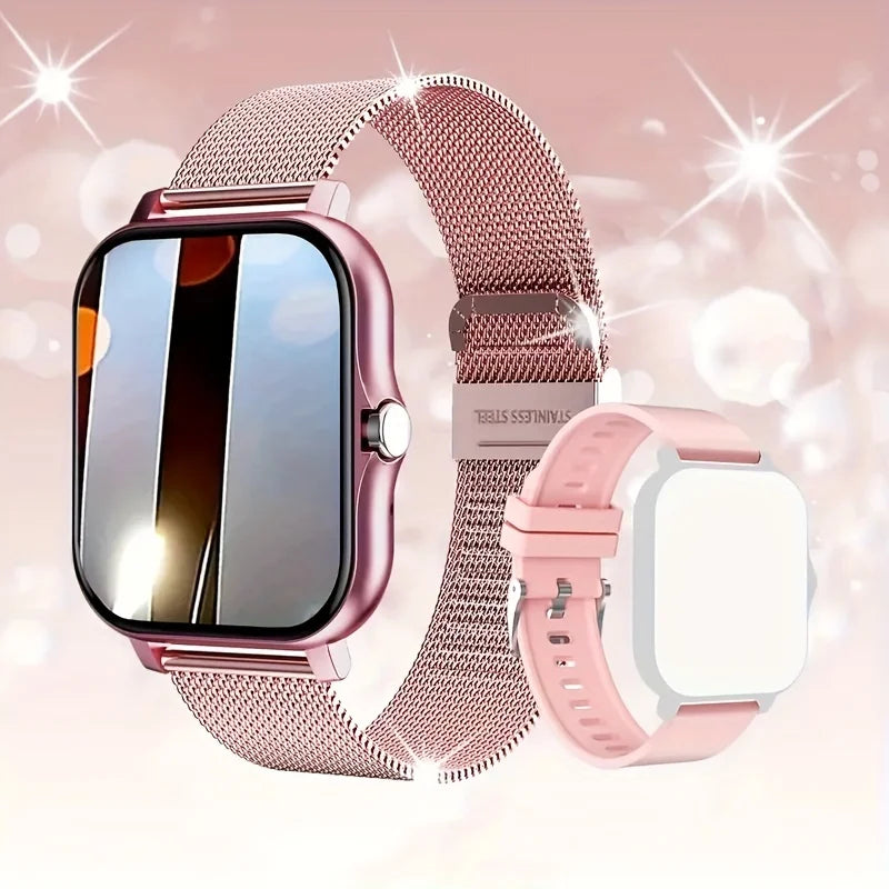 1.69inch Full Touch Screen Smart Watch With Heart Rate Fitness Tracker BT Call E666