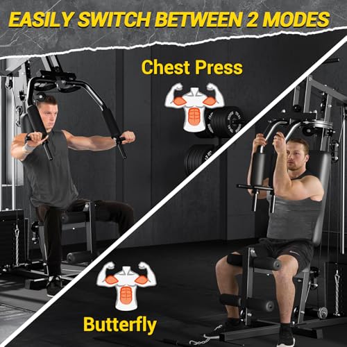 100LBS Weight Stack Multifunctional Home Gym Machine V44074