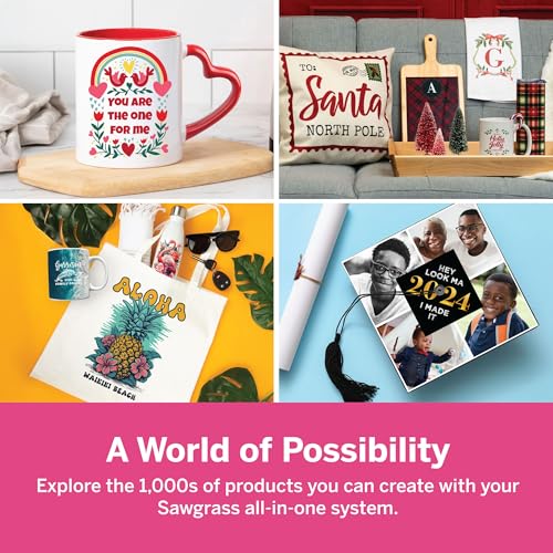 Sublimation Printer Bundle with 31mL Inks & Paper C8737