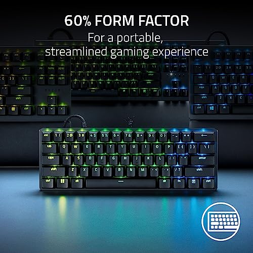 60% Gaming Keyboard with Clicky Optical Switches and PBT Keycaps X8603