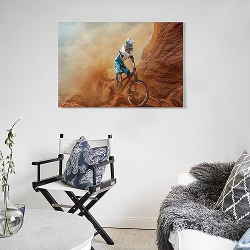 Bike Canvas Wall Art Cyclocross Posters Extreme Sport Canvas Painting C411