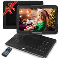 16.9" Portable Mobile DVD Player with 14.1" Large Swivel Screen with 6 Hrs Rechargeable Battery (Blue) O6413