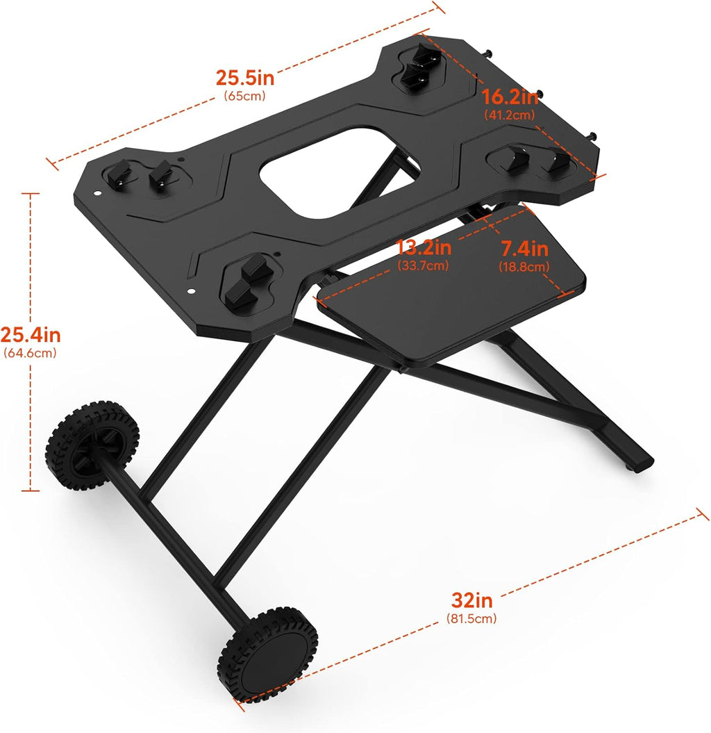 Portable Griddle Stand with Wheel and Shelf G85859
