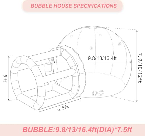 10ft Inflatable Bubble Tent B731383
