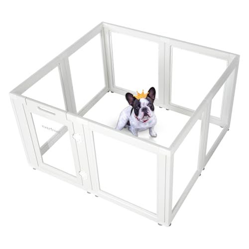 Clear Acrylic Plastic Dog Playpen, 30.3" Height, 10 PCS Y194762