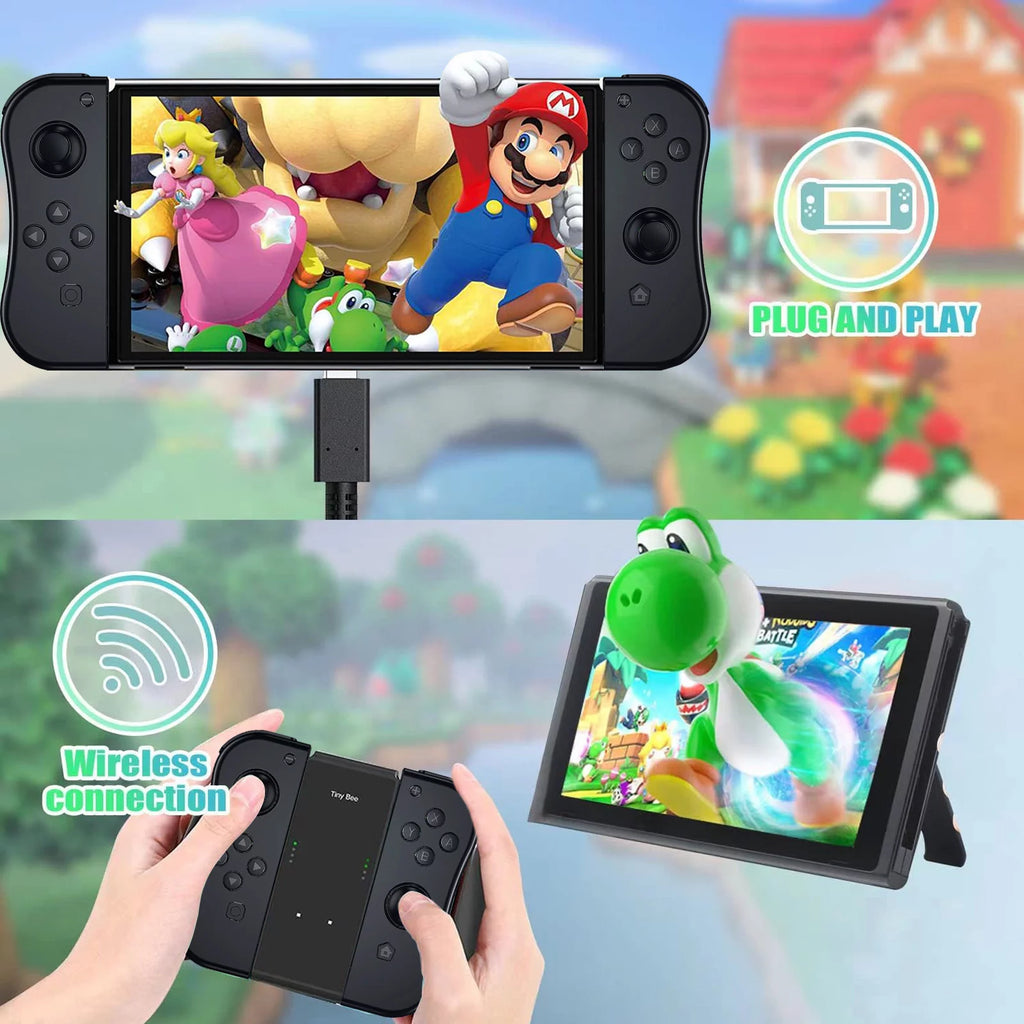 Black Wireless Joypad Controllers for Nintendo Switch U664