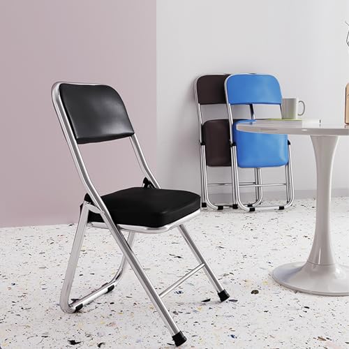 Purple Metal Folding Chair with Padded Seat F649077