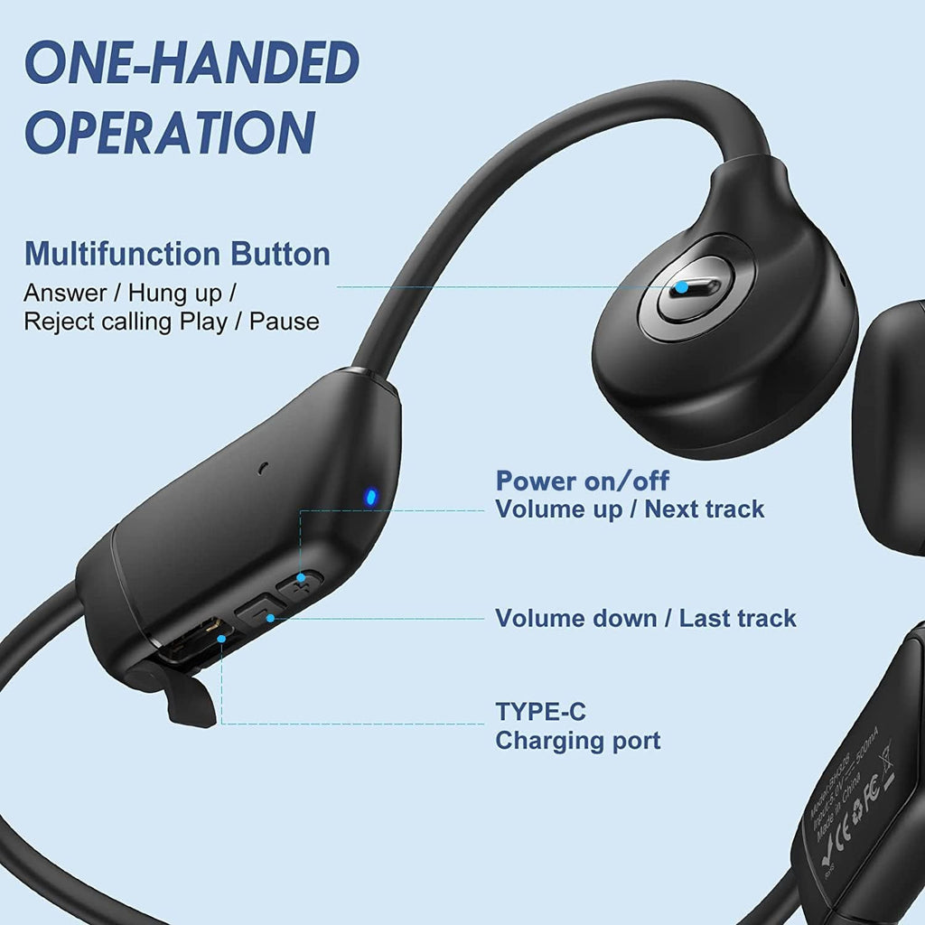 Wireless Open Ear Bone Conduction Headphones with MIC F81912