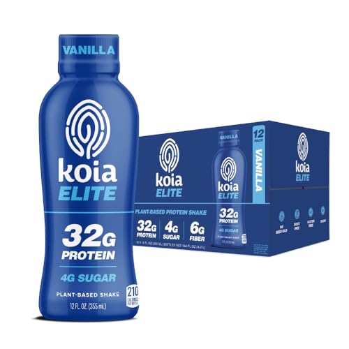 Plant Based Protein Shake, Chocolate, 32g Protein, 12 Fl Oz (Pack of 12) P55856