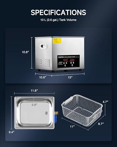 3L Digital Ultrasonic Cleaner J857141