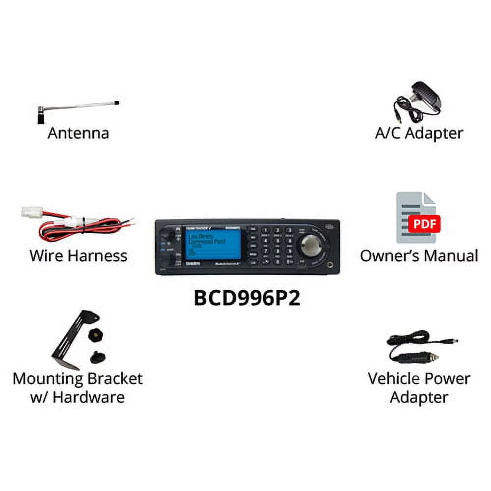 Digital Mobile Trunking Scanner with Backlit Keypad & LCD A74455