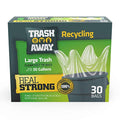 Clear Recycling Bags 30 Ct 30 Gallons Large Trash Bags S248