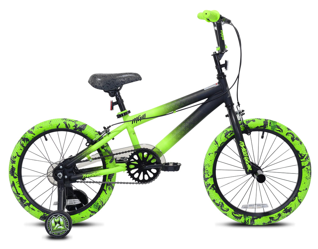 18" Black and Green BMX Bike X639