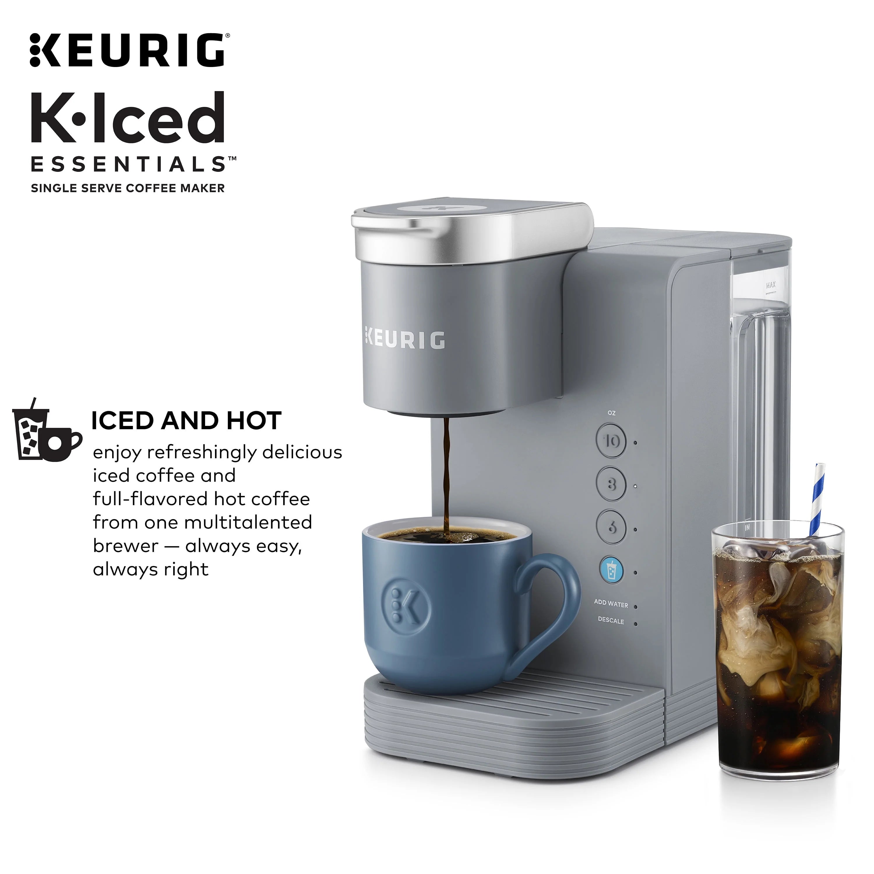 Gray Single-Serve K-Cup Pod Coffee Maker A548373