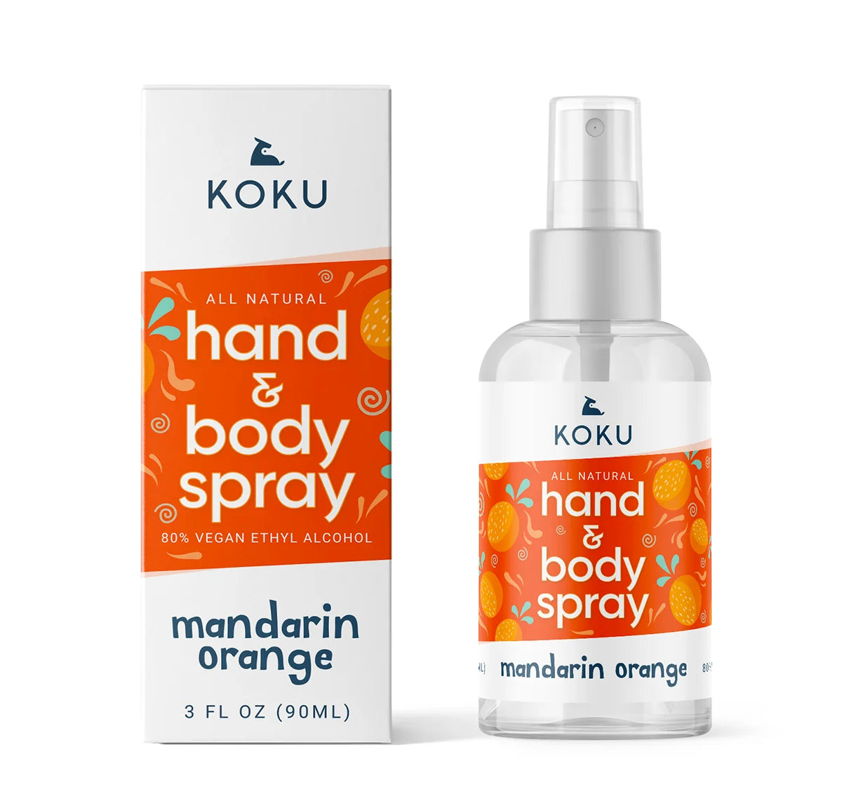 Citrus Hand & Body Spray Variety Pack Three 3-Ounce Travel-Size Spray Bottles Lemon Lime Mandarin Orange R8643